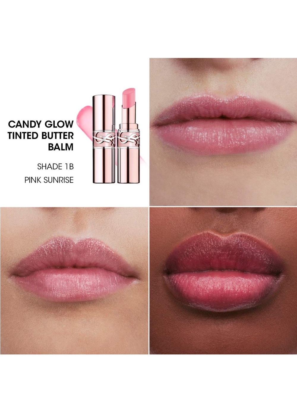 YSL Loveshine Candy Glow - 1B Pink Sunrise - Picture 2 of 6